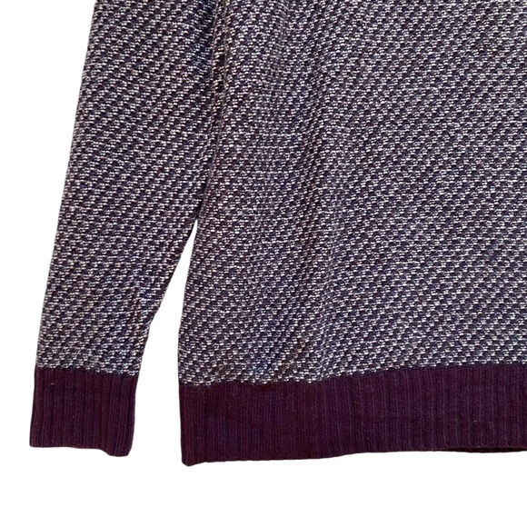 Nordstrom Men’s Shop Wool & Cashmere Sweater Plum Purple Men’s Size Large - Picture 3 of 7